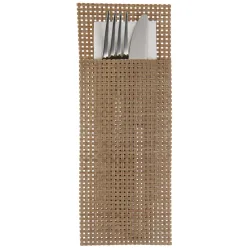 PULSIVA Bestecktasche Samoa; 24x9 cm (LxB); sand; 6 Stück / Pack