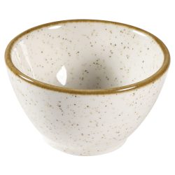 Churchill Dip Schale Stonecast Barley White; 60 ml, 7 cm (Ø); weiss/braun; rund; 12 Stück / Pack