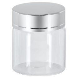 VEGA Glasbehälter Aurelia; 50 ml, 4.7x5 cm (ØxH); grau/transparent; zylinderförmig; 6 Stück / Pack