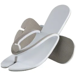 ERWIN M. Hotelslipper Split; Schuhgrösse universal; grau; 10 Stück / Pack