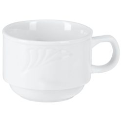 PULSIVA Kaffeetasse Swing 2.0; 160 ml, 7.7x5.8 cm (ØxH); weiss; rund; 6 Stück / Pack