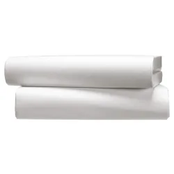 PULSIVA Spannbettlaken Portland Jersey; 90-100x200 cm (BxL); weiss; 2 Stück / Pack