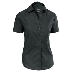JOBELINE Damen Bluse Cecaria Kurzarm; Kleidergrösse 34; schwarz