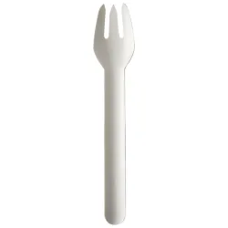 PAPSTAR Einweg-Gabel Pure; 15 cm (L); weiss; 1000 Stück / Pack