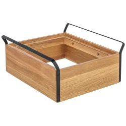 VEGA Grundbox Esino mittel, GN 1/2; 35.4x38.6x16.9 cm (LxBxH); braun/schwarz; rechteckig