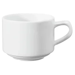 VEGA Kaffee-Obertasse Base; 200 ml, 8x6 cm (ØxH); weiss; rund; 6 Stück / Pack