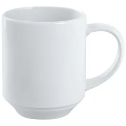PULSIVA Kaffeebecher Ronda; 300 ml, 7.2x9.5 cm (ØxH); weiss; rund; 6 Stück / Pack