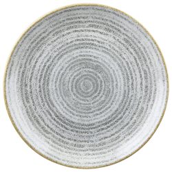 Churchill Teller flach Studio Prints Stone Grey Coupe; 21.7 cm (Ø); hellgrau/braun; rund; 12 Stück / Pack