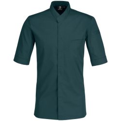JOBELINE Herren Kochjacke Marco Kurzarm; Kleidergrösse 54; petrolgrün