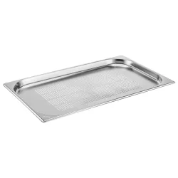 PULSIVA GN-Behälter 1/1 Basic gelocht ; GN 1/1, 2500 ml, 53x32.5x2 cm (LxBxT); silber