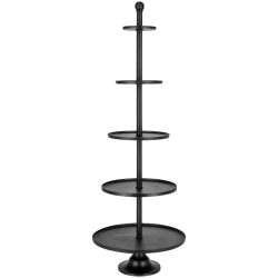 VEGA Etagere Edita; 60x170 cm (ØxH); schwarz