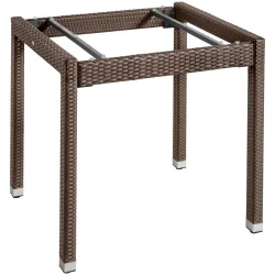 VEGA Tischgestell Metropolitan; 80x80x75 cm (LxBxH); tabak; rechteckig