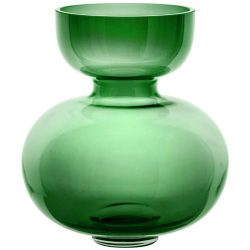Vase Nishay; 22.3x25 cm (ØxH); grün; rund