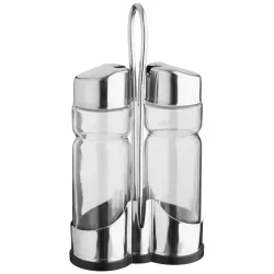 VEGA Menagen-Set Melilla Neo 3-teilig; 200 ml, 11.4x22x5.3 cm (BxHxT); silber/transparent