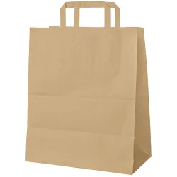 WIMEX Tragetasche Paper; 19000 ml, 32x16x39 cm (LxBxH); braun; 250 Stück / Pack