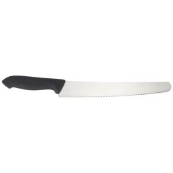 PULSIVA Konditormesser mit Wellenschliff; 38 cm (L); schwarz