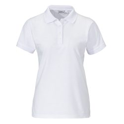 PULSIVA Damen Polo-Shirt Sunny Halbarm; Kleidergrösse XL; weiss
