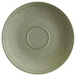 Bonna Espresso Untertasse Adelfa Ripple; 13x2 cm (ØxH); grün; 6 Stück / Pack