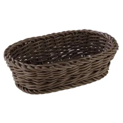 APS Korb PROFI LINE, Polypropylen, oval; 19x12x6 cm (LxBxH); dunkelbraun; oval