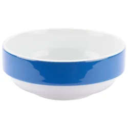 PULSIVA Schale Multi-Color; 302 ml, 12.3x5.2 cm (ØxH); weiss/blau; 6 Stück / Pack