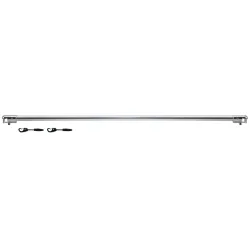 PULSIVA Fixierungsset Sichtschutz Gain; 118.5x2.5x2.5 cm (LxHxØ); silber