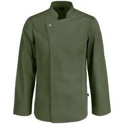 JOBELINE Herren Kochjacke Carter Langarm; Kleidergrösse 60; oliv