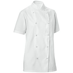 PULSIVA Damenkochjacke Pauline Halbarm; Kleidergrösse 38; weiss