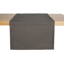 ERWIN M. Tischläufer Ambita Jacquard; 40x130 cm (BxL); anthrazit; rechteckig