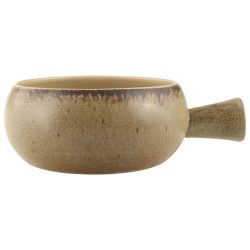 Porland Schale Natura mit Griff; 600 ml, 14x6.25 cm (ØxH); hellbraun/dunkelbraun; rund; 6 Stück / Pack