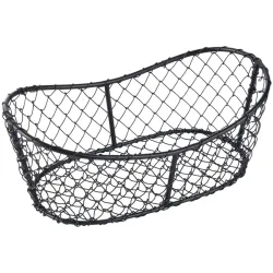 VEGA Korb Berena ohne Griff; 26.5x15.5x10 cm (LxBxH); schwarz; oval