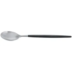 VEGA Menülöffel Turin; 22.2 cm (L); edelstahl/schwarz, Griff schwarz; 12 Stück / Pack