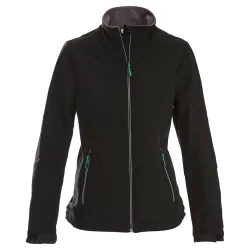 Printer Active Wear Damen-Softshelljacke Mika; Kleidergrösse XL; schwarz
