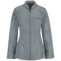 JOBELINE Damen Kochjacke Racer Langarm; Kleidergrösse 42; grau