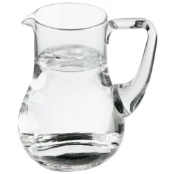 VEGA Karaffe Elba; 570 ml, 6.4x13.2 cm (ØxH); transparent; rund; 0.5 l Eichstrich, 6 Stück / Pack