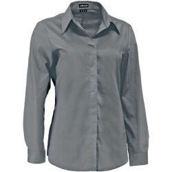 JOBELINE Damen Bluse Fiore Langarm; Kleidergrösse 34; grau