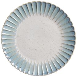 VEGA Teller flach Flora; 33.8x3.4 cm (ØxH); blau/beige; rund; 4 Stück / Pack