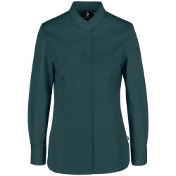 JOBELINE Damen Kochjacke Marco Langarm; Kleidergrösse 50; petrolgrün