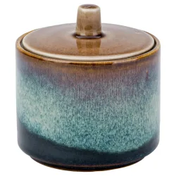 Cosy & Trendy Zuckerdose Quintana; 8x8.5 cm (ØxH); bernstein; 6 Stück / Pack
