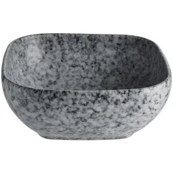 VEGA Schale Mamoro quadratisch; 580 ml, 15x15x6 cm (LxBxH); schwarz/weiss; quadratisch; 4 Stück / Pack