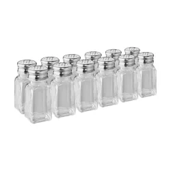 PULSIVA Vorteilspack Streuer Limu; 9.5 cm (H); silber/transparent; 12 Stück / Pack