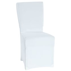 PULSIVA Stuhlhusse Stretch Bankett; 45x43x97 cm (BxLxH); weiss