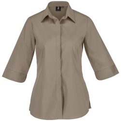 JOBELINE Damen Bluse Fiore Dreiviertelarm; Kleidergrösse 38; taupe