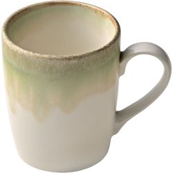 HEART&SOUL Becher Perfect Match Thyme; 250 ml, 7.5x9.5 cm (ØxH); grün/weiss; rund; 6 Stück / Pack