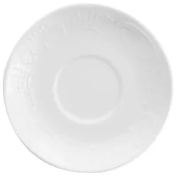 PULSIVA Kaffee-Untertasse Sinfonie; 14 cm (Ø); weiss; rund; 6 Stück / Pack