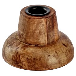 Spitzkerzenhalter Maris tief; 9x5.5 cm (ØxH); braun