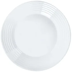 Luminarc Teller Stairo flach; 25x2.3 cm (ØxH); weiss; rund; 6 Stück / Pack