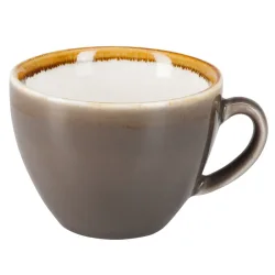 PULSIVA Kaffeetasse Glaze 2.0; 200 ml, 8.9x6.5 cm (ØxH); grau; 6 Stück / Pack