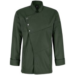 JOBELINE Herren Kochjacke Lewis Langarm; Kleidergrösse 50; dunkeloliv