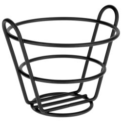 VEGA Pommes Frites Drahthalterung Namu; 13x8 cm (ØxH); schwarz; rund