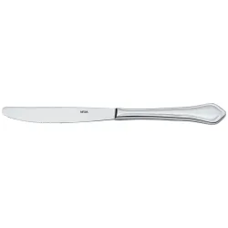 VEGA Menümesser Chippendale Monoblock; 22.6 cm (L); silber, Griff silber; 12 Stück / Pack